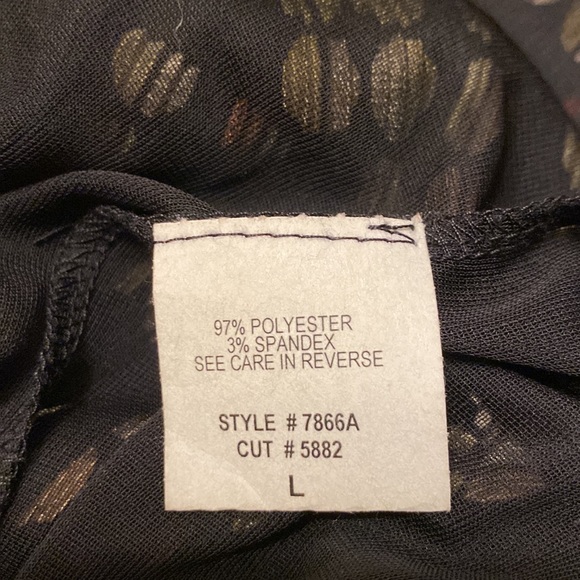 MESMERIZE Ladies Dress; LARGE; Beautiful Fall colors; NEW - Picture 7 of 8